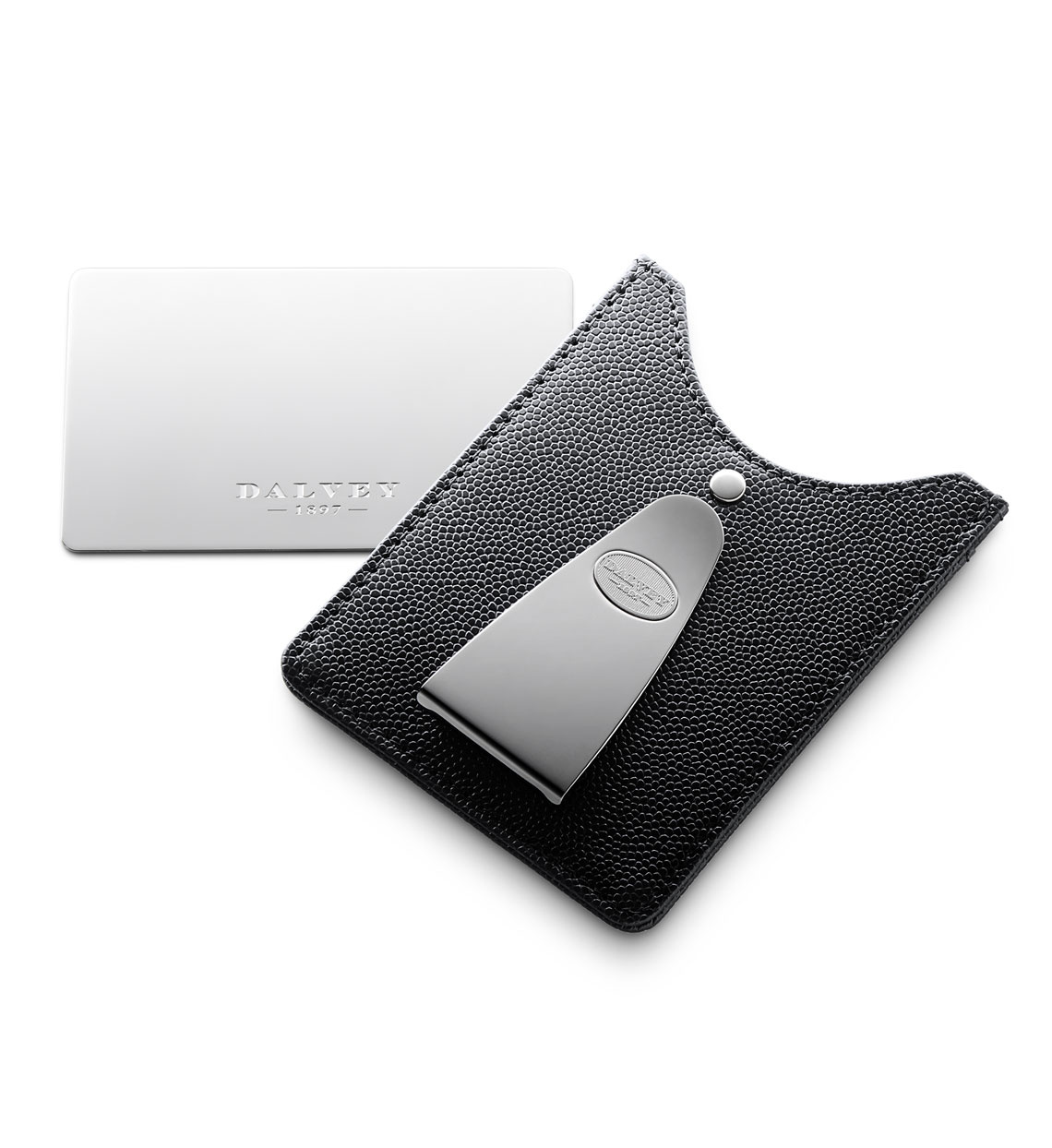 Dalvey Classic Business Card Case: Stainless Steel Detail