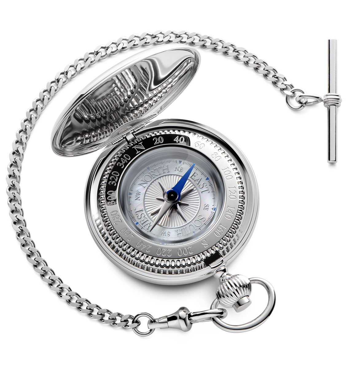 Silver on sale pocket compass