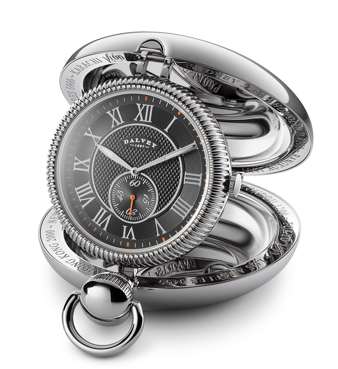 専門店では Voyager Clock Black & Orange - Dalvey 快適グッズ・旅行小物