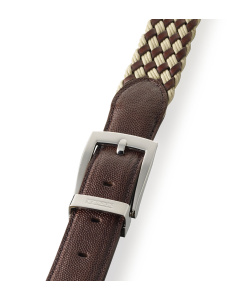 Braided Leather Belt Tan/brown