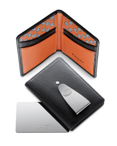 Continental Wallet Black/Orange Paisley