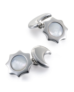 Day And Night Cufflinks Mother Of Pearl
