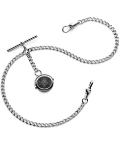 Double Albert Pocket Watch Chain Black