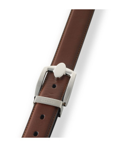 Eclipse Leather Belt Brown Fix Leather