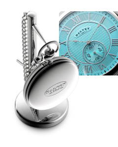 Full Hunter Pocket Watch Turquoise & Stand
