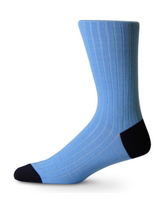 Italian Merino Wool Socks Blue & Navy