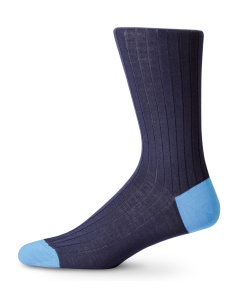 Italian Merino Wool Socks Navy & Blue