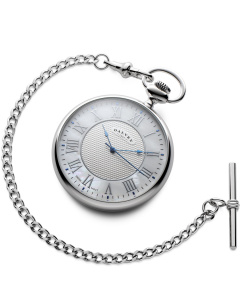 Open Face Pocket Watch White Mother Of Pearl
