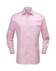 Shirt Double Cuff Solid Pink Gridlock