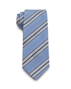 Tie Quiver Stripe Light Blue & Blue