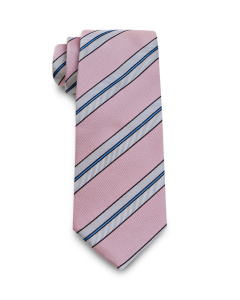 Tie Quiver Stripe Pink & Light Blue