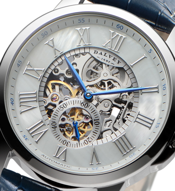 skeletal wrist watch polaris white 01 03522