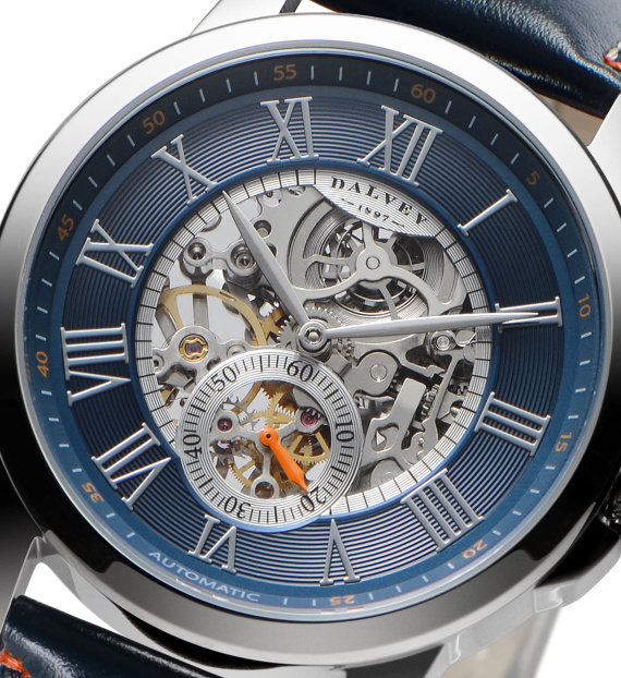 skeletal wrist watch sapphirus navy 01 03524